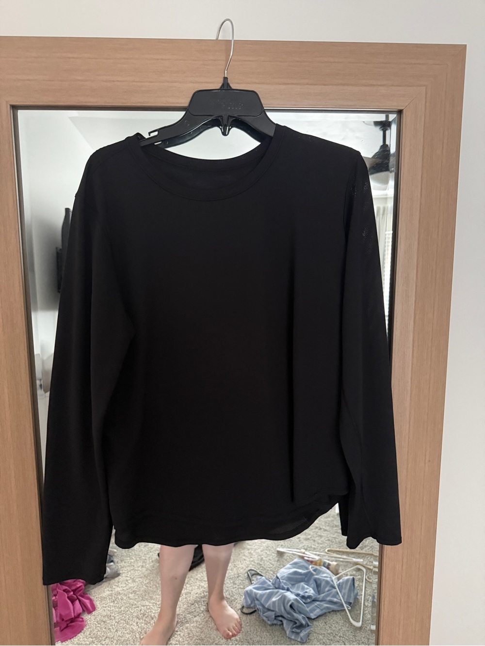 Lululemon mesh long sleeve workout top